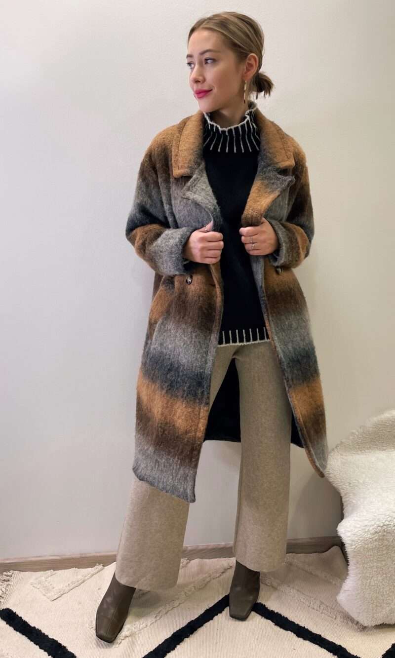 manteau long en laine pour femme