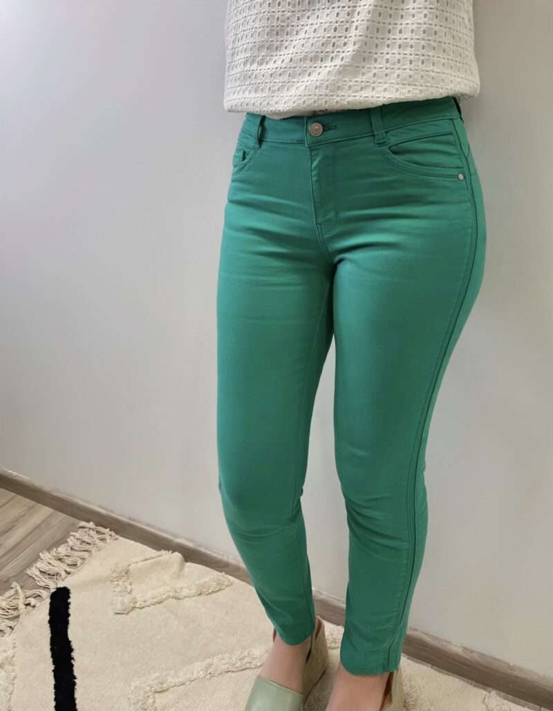 pantalon vert collection printemps 2024 de la marque c'est beau la vie, coupe slim
