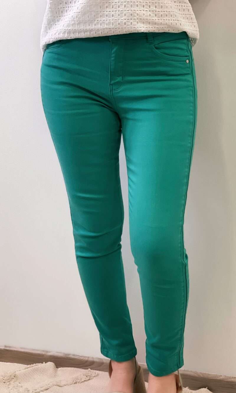 pantalon vert collection printemps 2024 de la marque c'est beau la vie, coupe slim