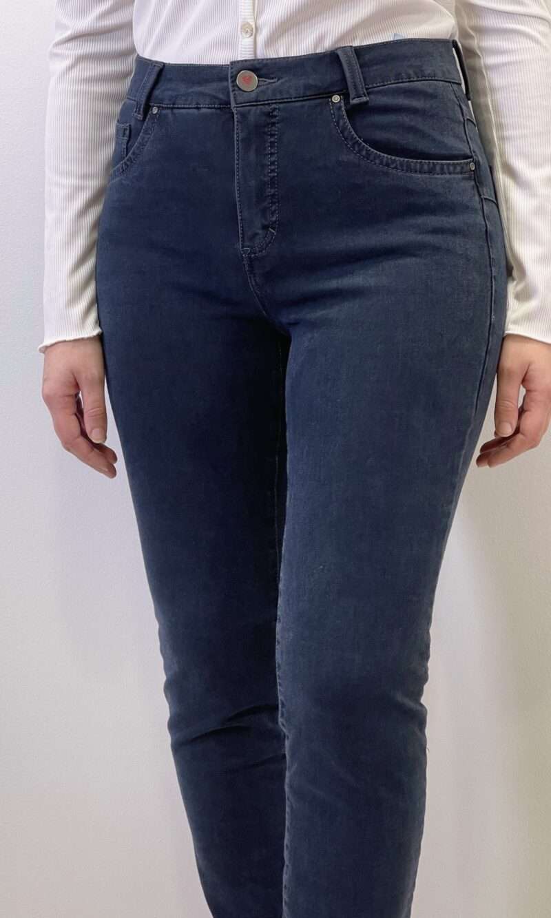 pantalon anna montana lieblingjeans bleu foncé slim fit jean confort pour femme