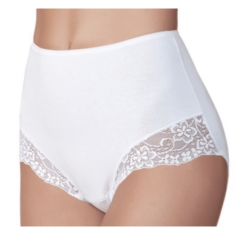 janira-esencial-braga-culotte-haute-coton-pack-2 blanc