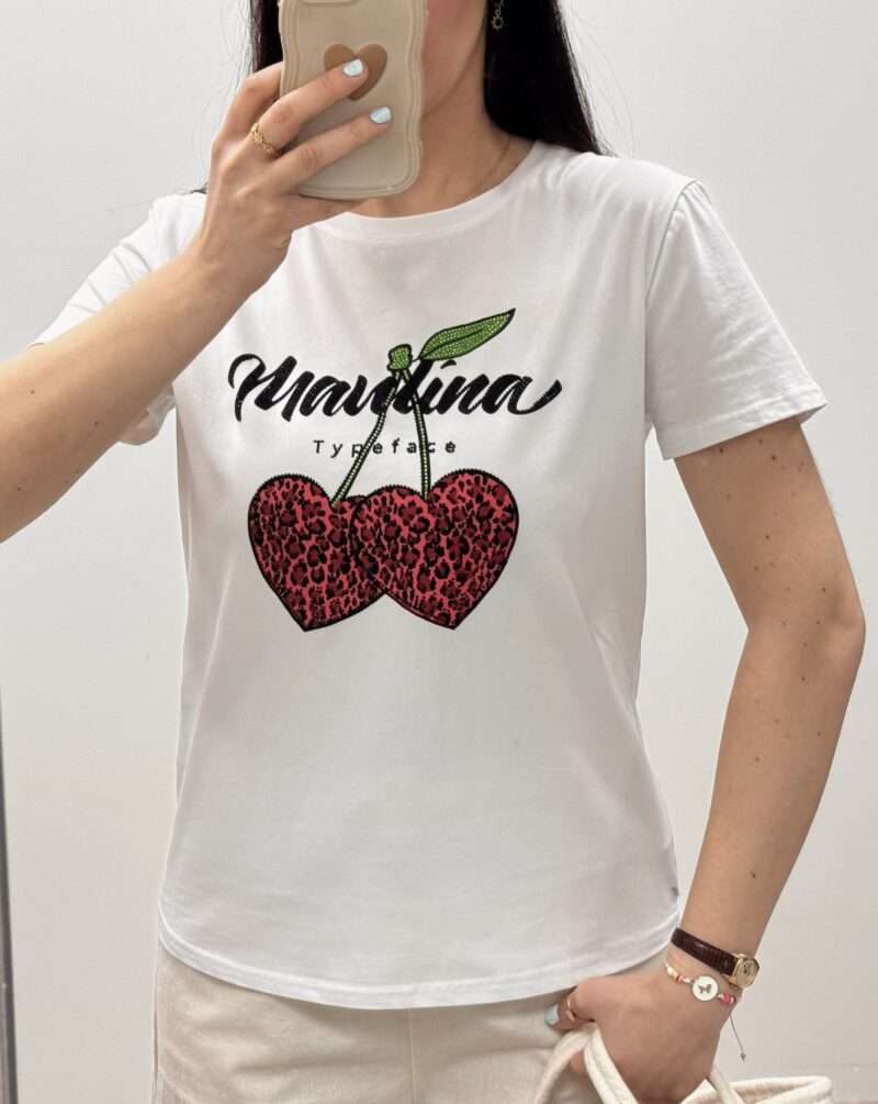 t-shirt cerises à sequins – Image 4
