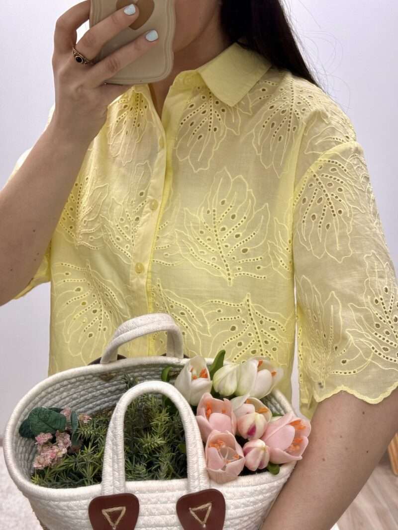 chemise broderies ajourées – Image 2