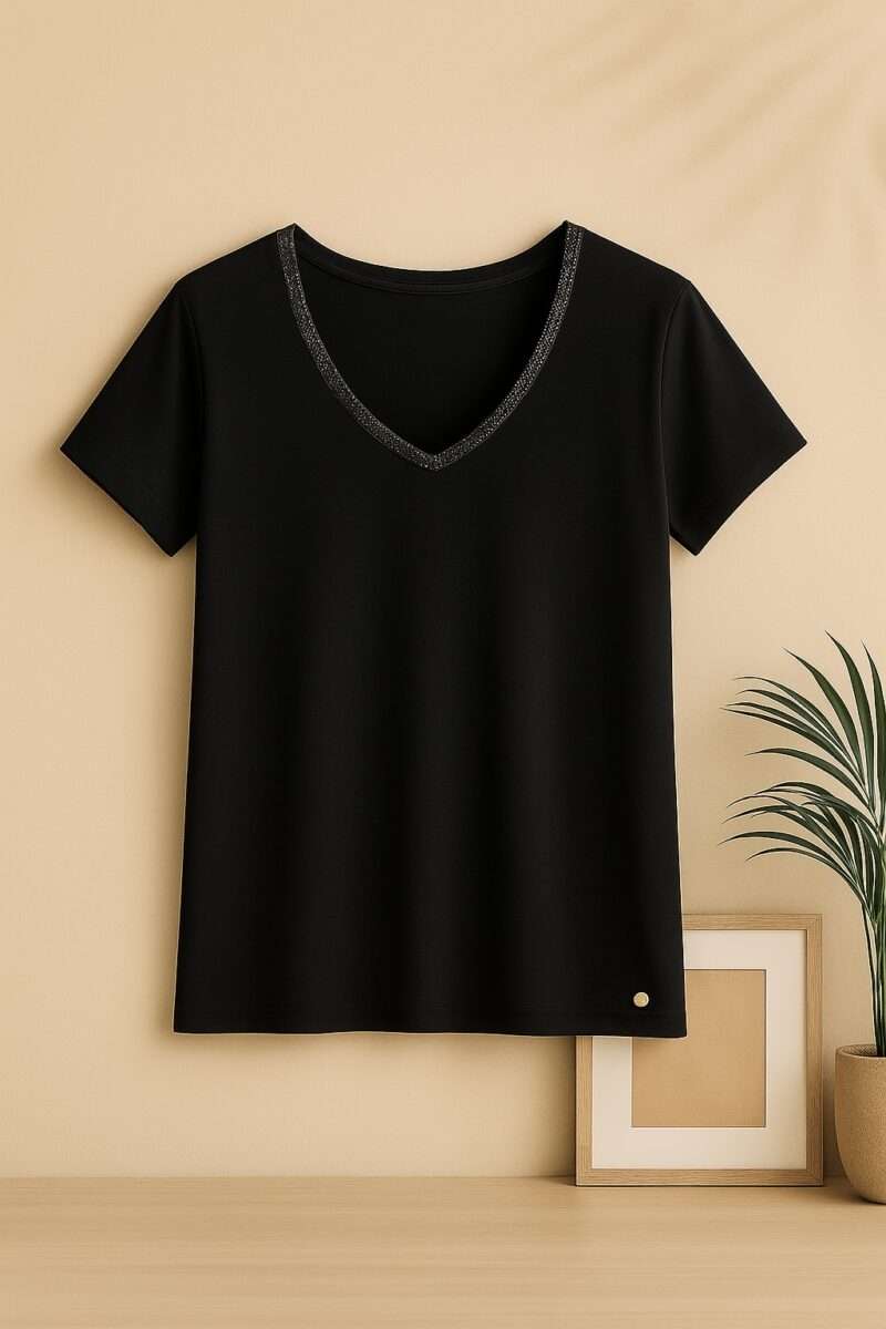 t-shirt c'est beau la vie noir – Image 2