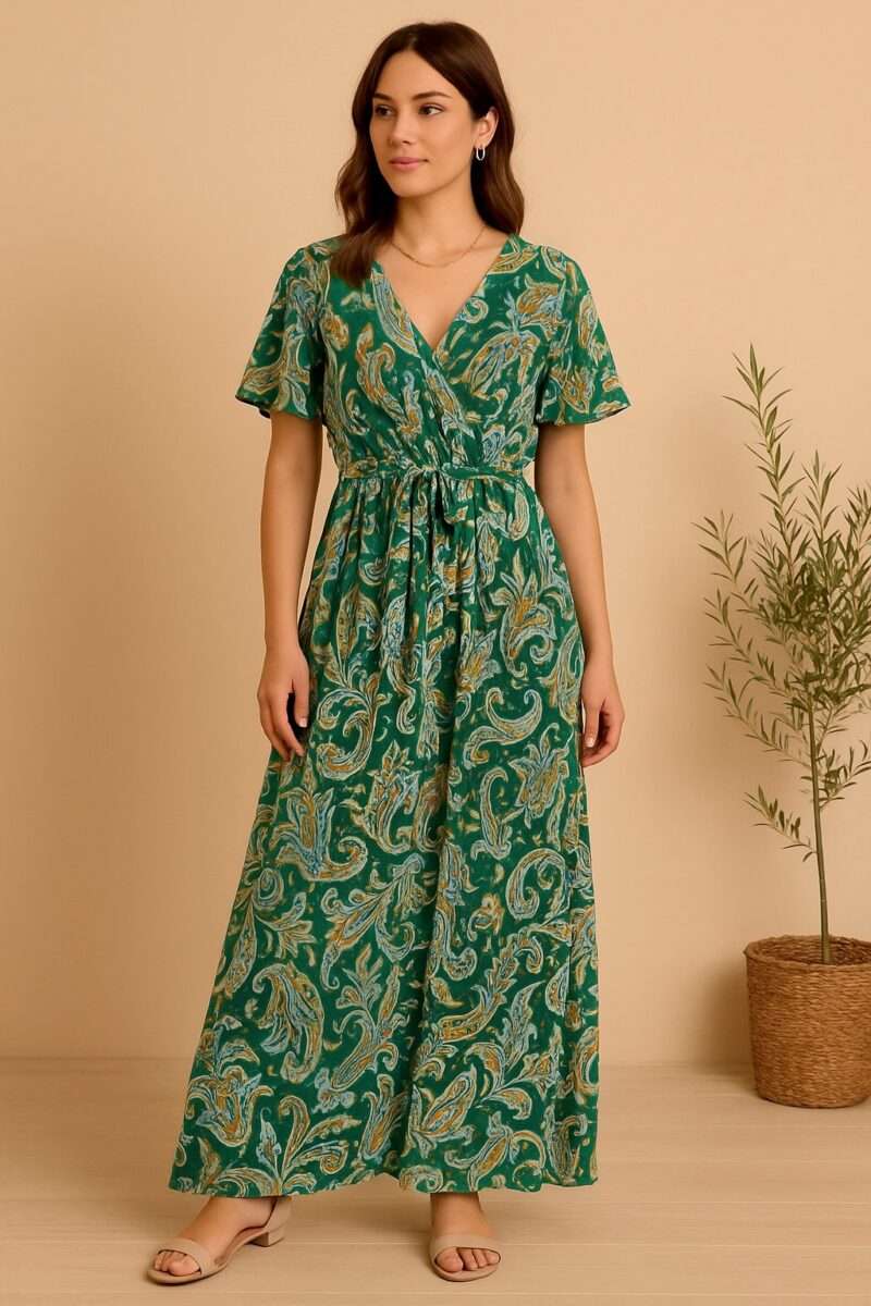 robe longue imprimé cachemire