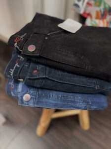 anna montana jean liebling bleu foncé jeans slim et stretch pour femme