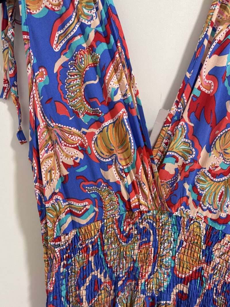 robe longue fleurie sans manches – Image 2