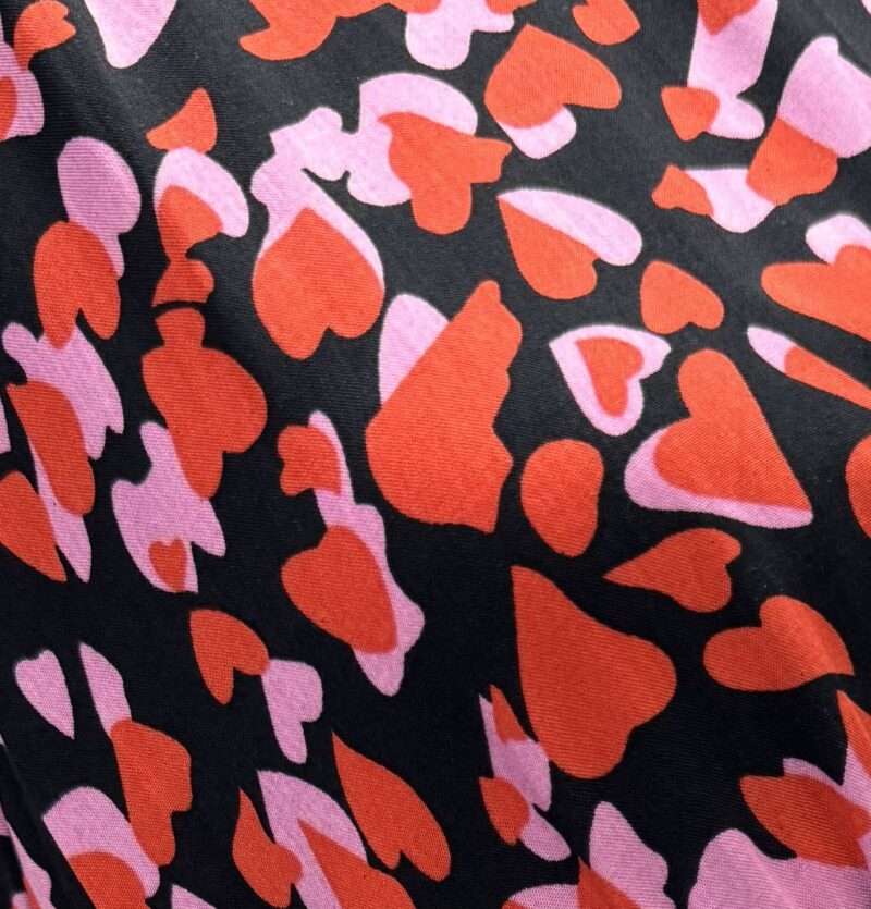 robe courte imprimé cœurs – Image 2