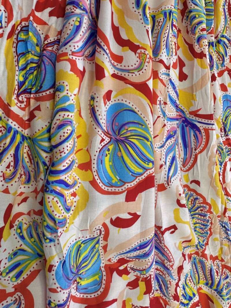 robe longue fleurie sans manches – Image 2