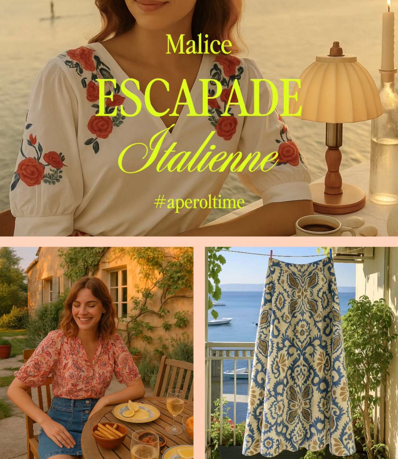 collection mode été 2025 pour femme vacances en italie