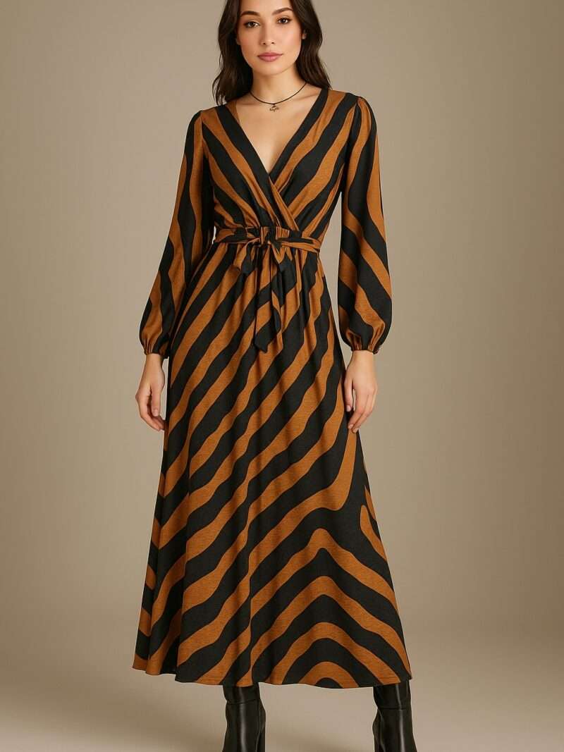 Robe longue imprimée