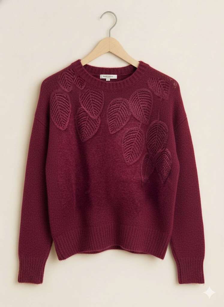 Pull en Maille bordeaux