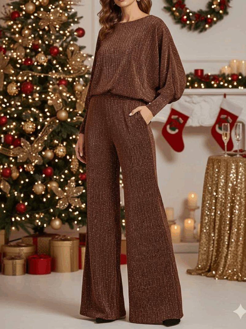 Haut cuivré à paillettes