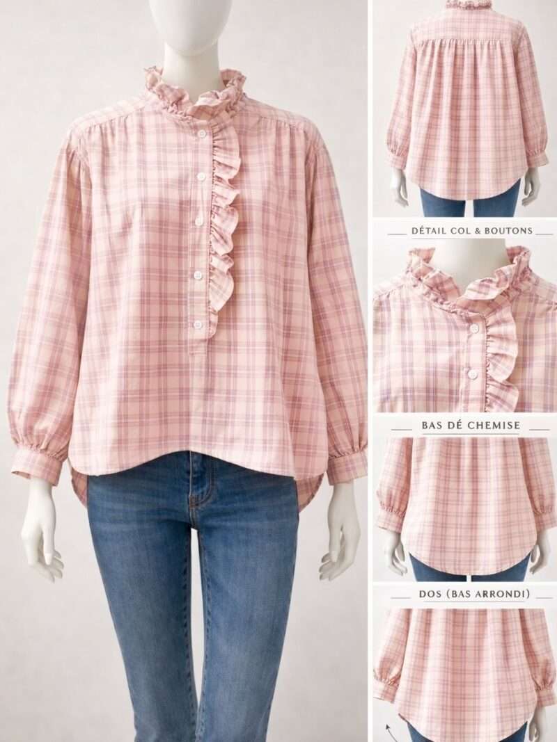 Chemise à carreaux - T.U du 38 au 44