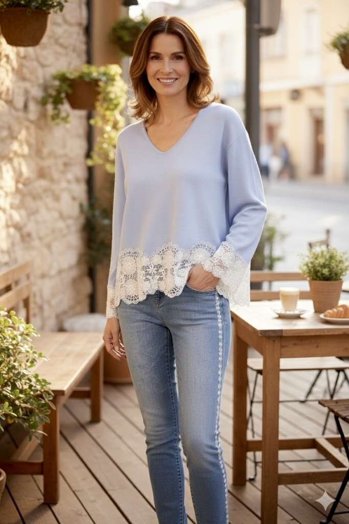 Haut à dentelle - T.U du 36 au 42