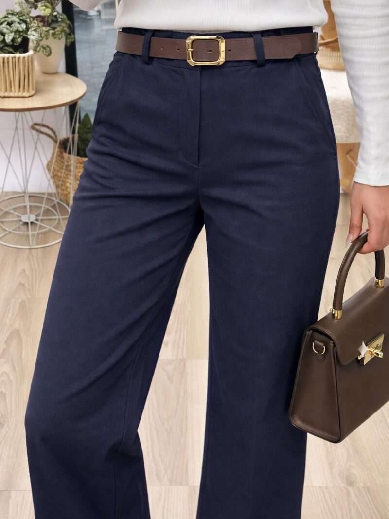 Pantalon large bleu