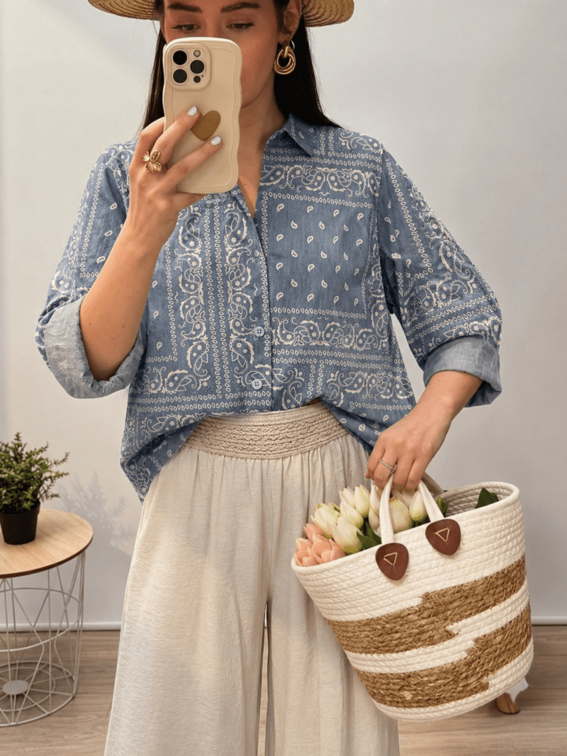 Chemise à motif cachemire