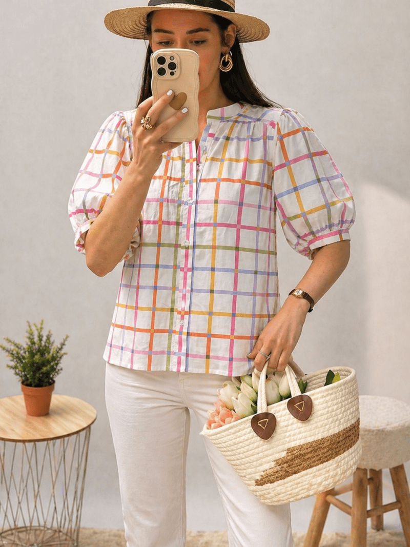 Blouse légère manches courtes