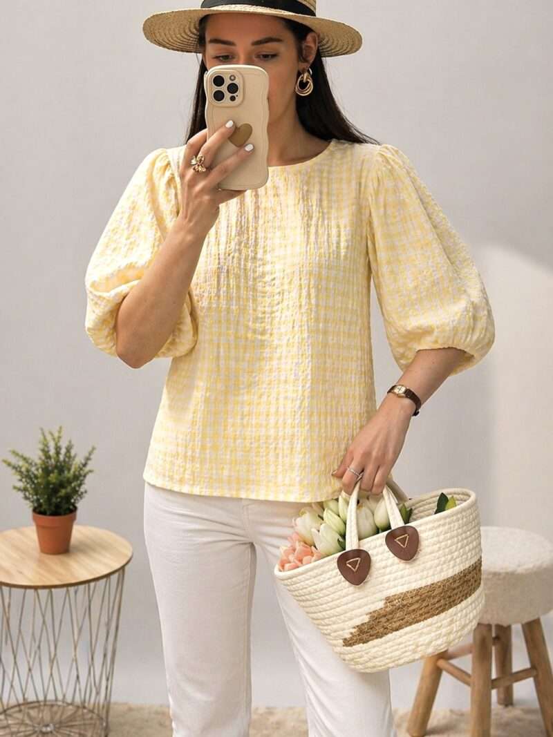 Blouse imprimé vichy