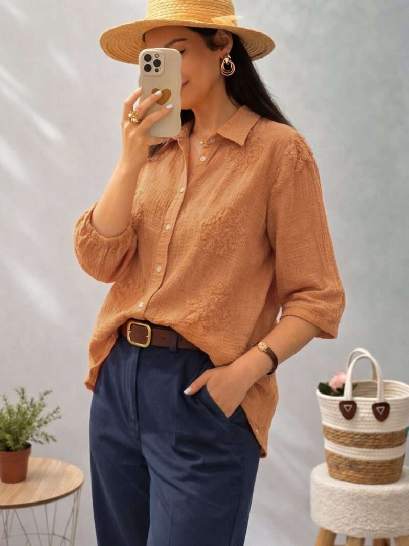 Chemise en gaze de coton