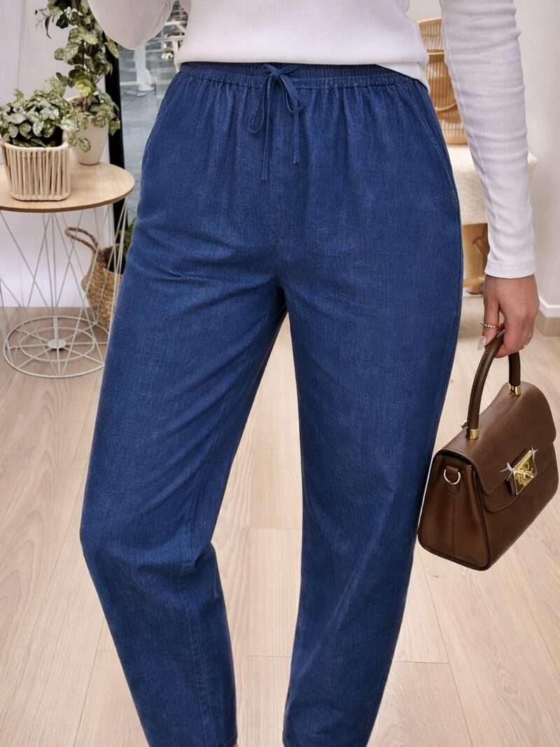 Pantalon carotte à nouer