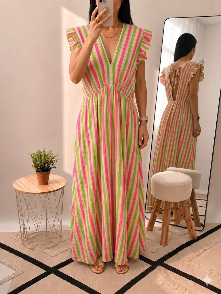 Robe en gaze de coton