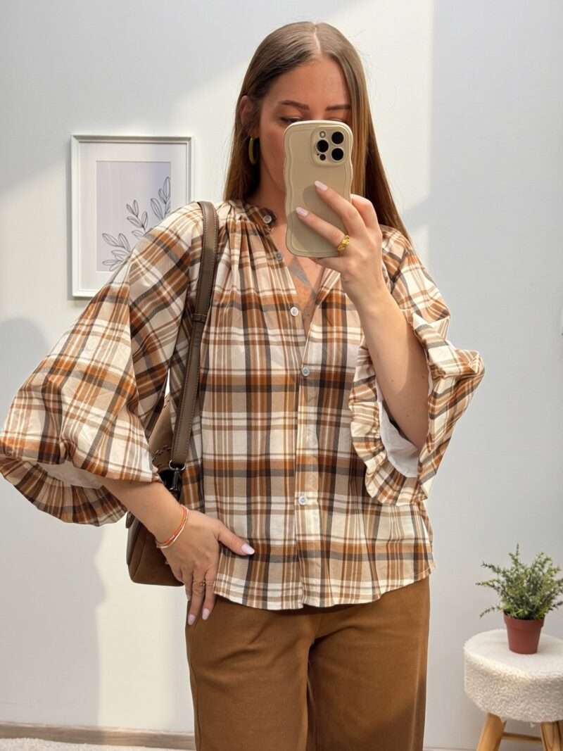 Chemise à carreaux écossais
