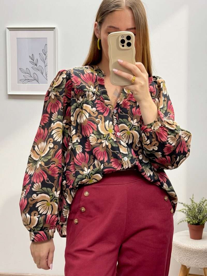 Blouse à imprimé fleuri