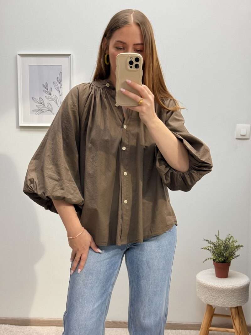 Blouse à manches bouffantes