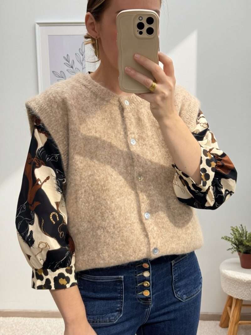 Gilet sans manches en laine